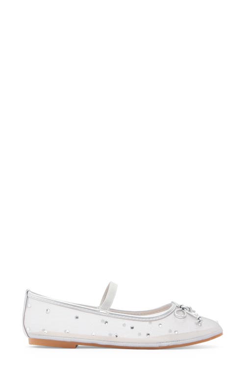 Top Guy Shoes Rosario Rhinestone Mesh Mary Jane Flat