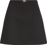 Versace Medusa '95 Double Face Virgin Wool Crepe Miniskirt