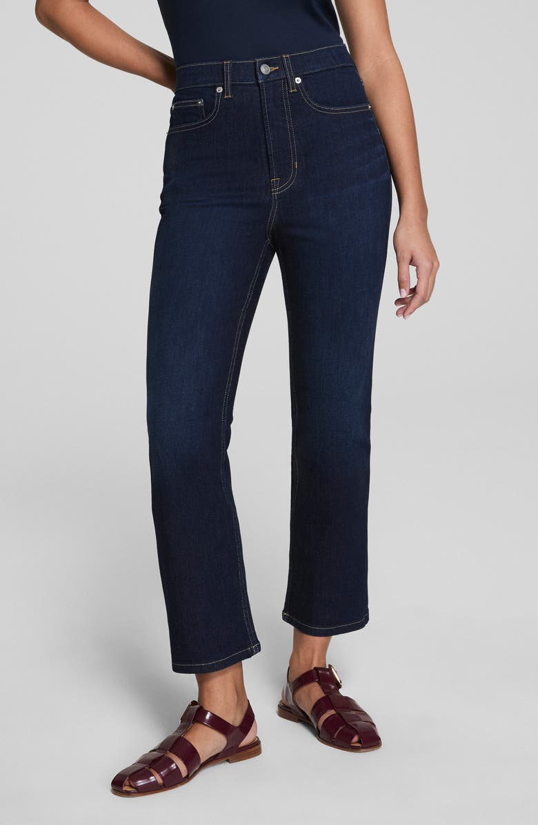 SPANX<sup>®</sup> Kick Flare Jeans, Main, color, Dark Indigo