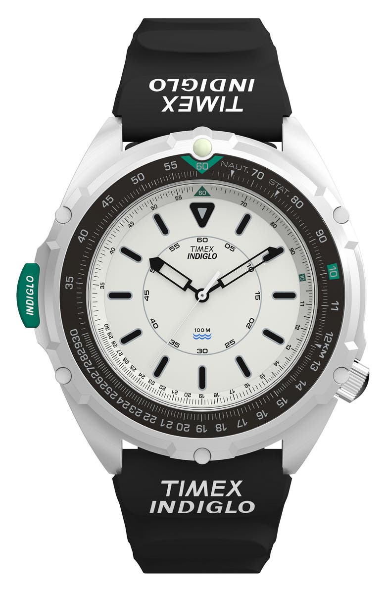 Timex<sup>®</sup> 1995 Intrepid Reissue Rubber Strap Watch, 46mm, Main, color,