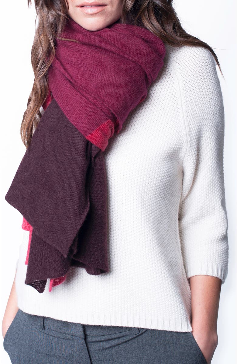 Portolano Cashmere wide wrap multicolor, Alternate, color, 