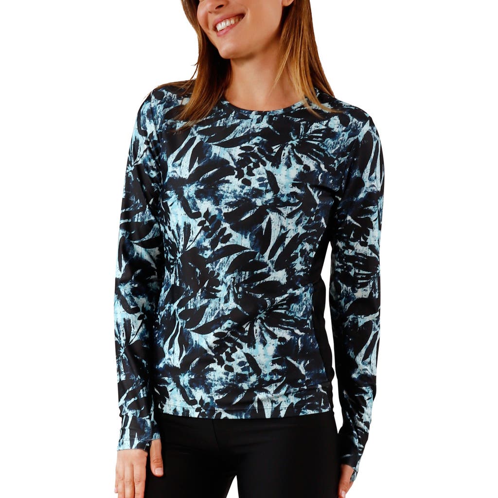 Uv Skinz Ls Crew Sun & Swim Shirt In Blue