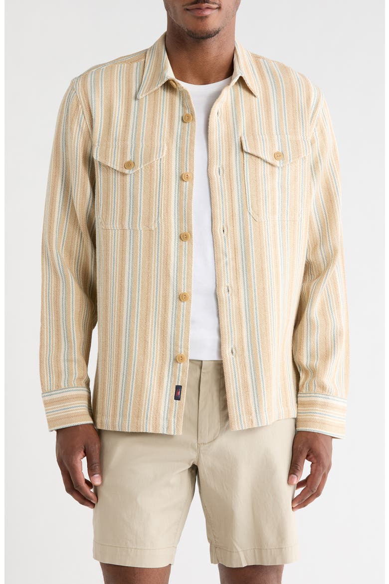 Vista Overshirt, Main, color, GOLDEN HOUR STRIPE