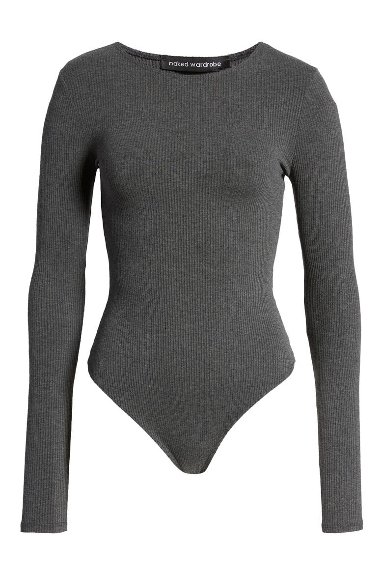 Snatched Goals Bodysuit, Alternate, color, CHARCOAL