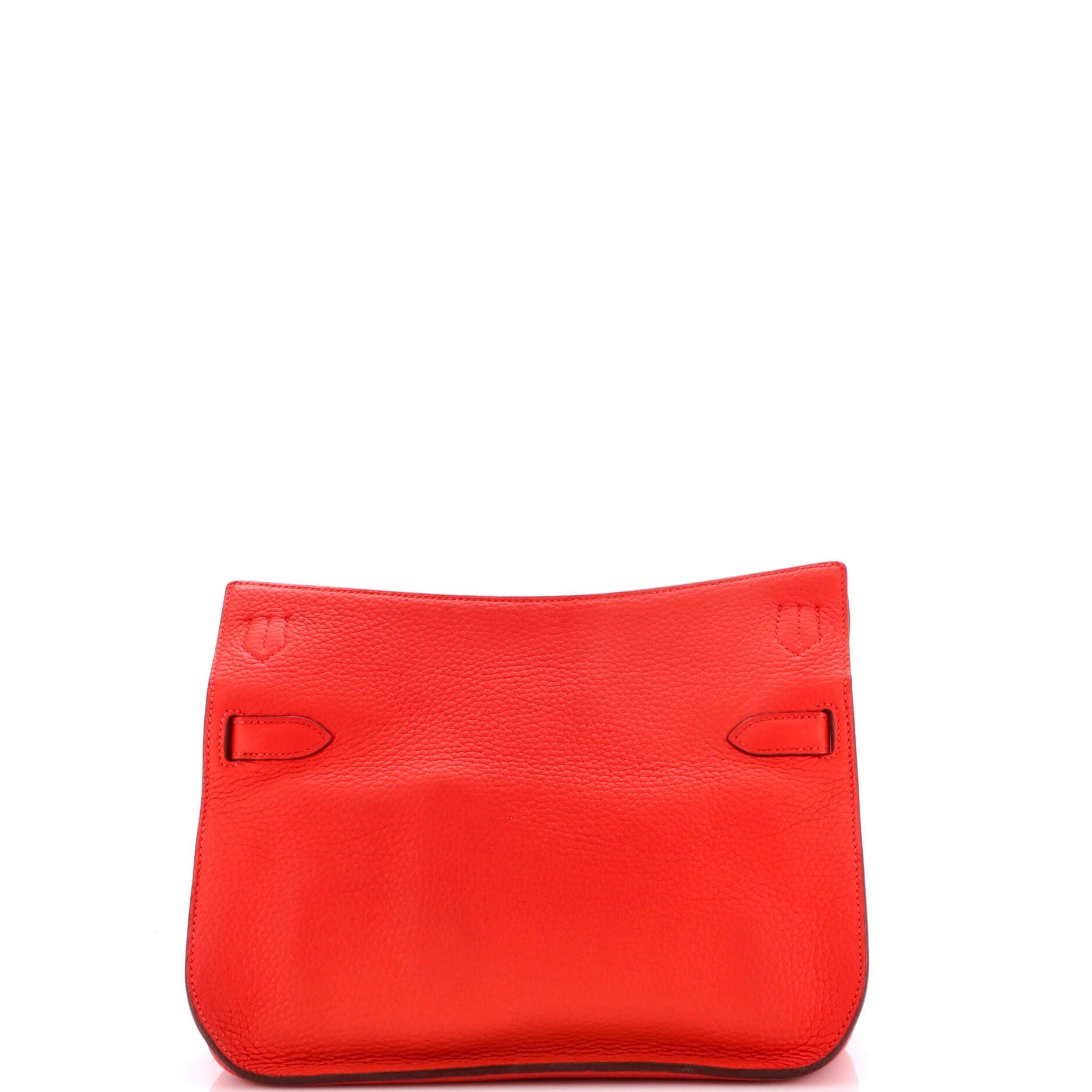 Pre-Owned Hermes Jypsiere Bag Clemence 28, Alternate, color, Rouge Tomate