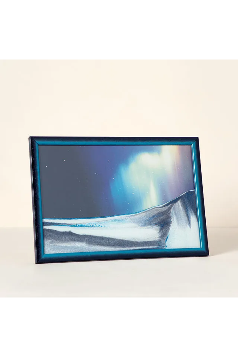 Aurora Borealis Sand Art, Alternate, color, Blue / Purple