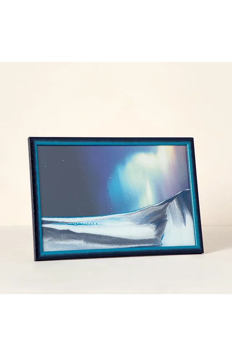 Uncommon Goods Aurora Borealis Sand Art, Alternate, color, Blue / Purple