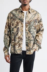 PLEASURES Sensation Hunting Camouflage Hunting Button-Up Shirt