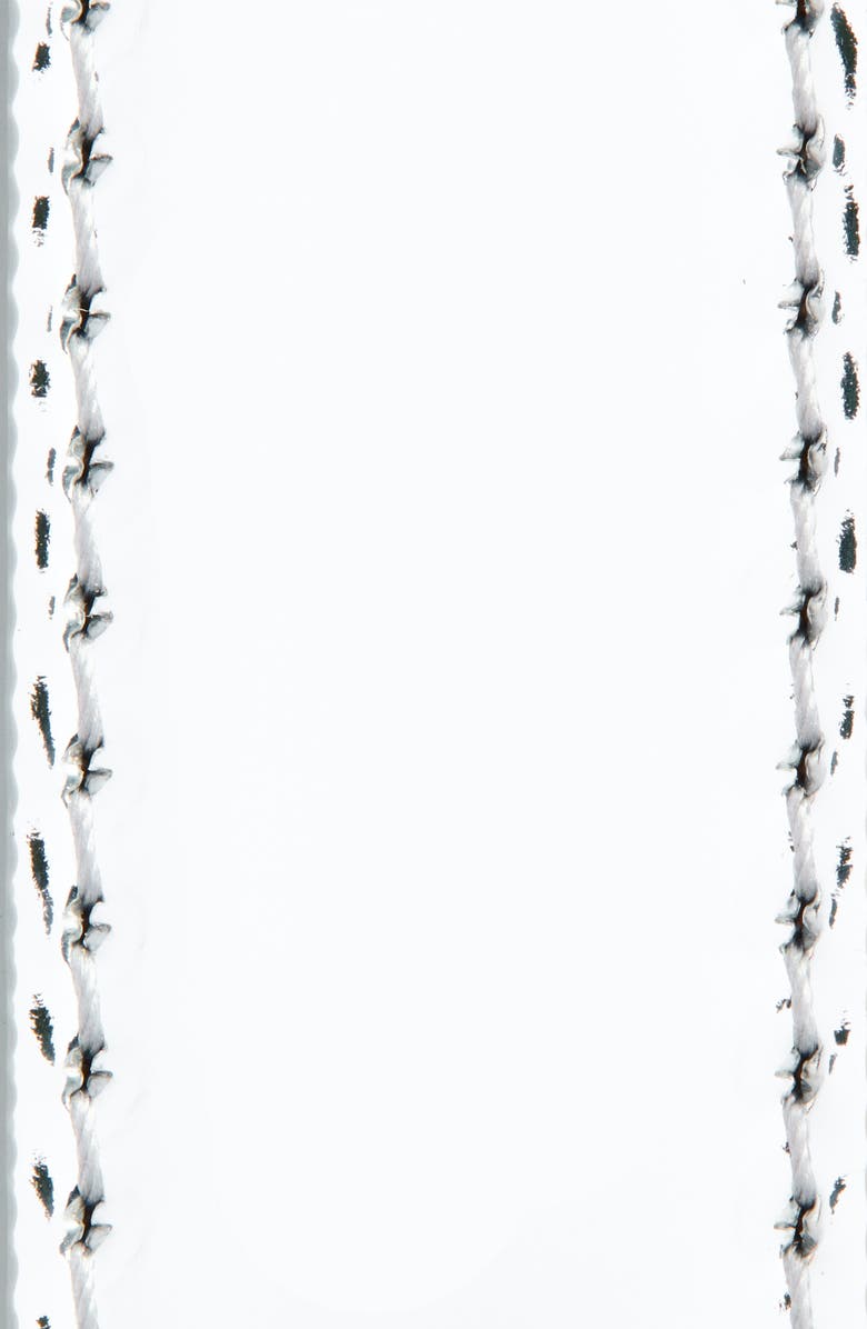 Versace Greca Buckle Leather Belt, Alternate, color, Silver-Palladium