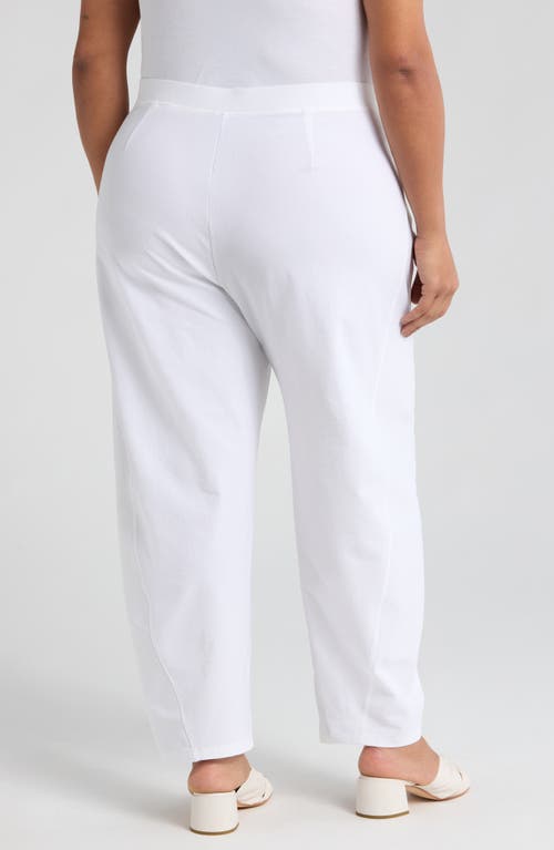 Eileen Fisher Lantern Ankle Pants In White