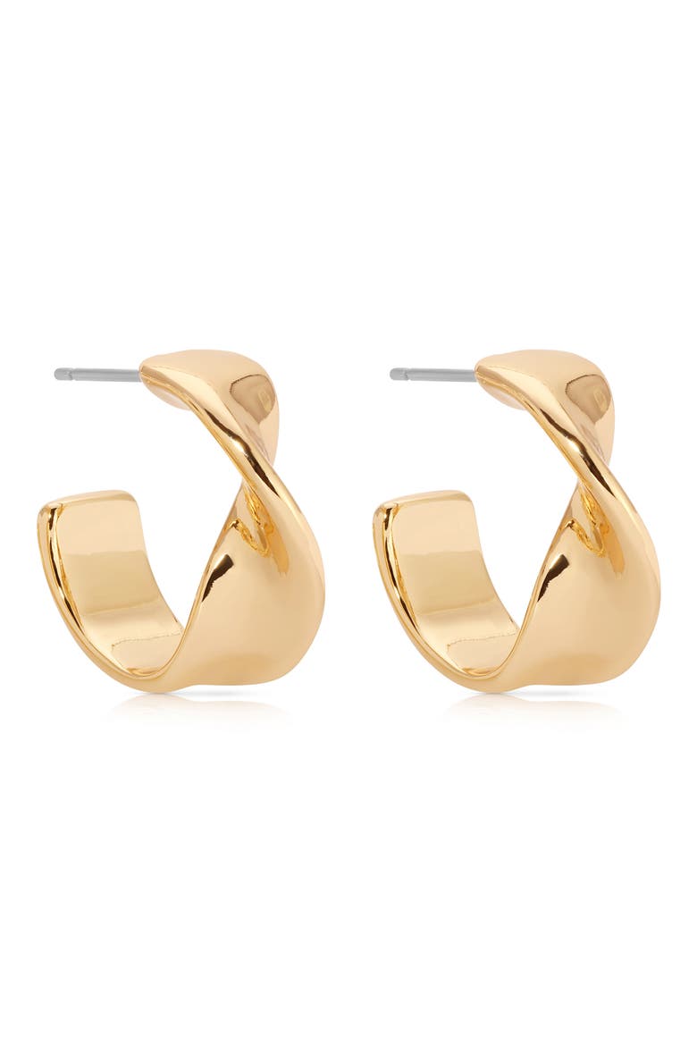 Heirloom Small Hoop Earrings, Alternate, color, GOLD