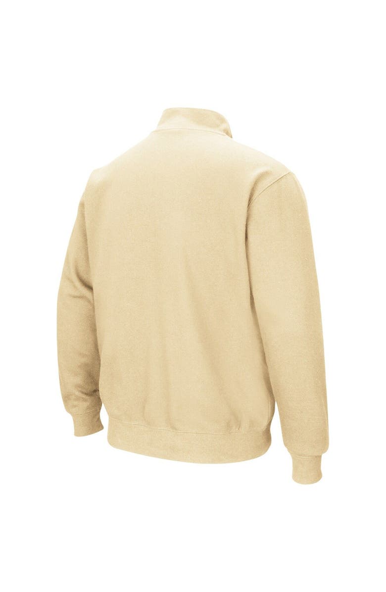 COLOSSEUM Men's Colosseum Gold Navy Midshipmen Tortugas Team Logo Quarter-Zip Jacket, Alternate, color, Vegas Gold