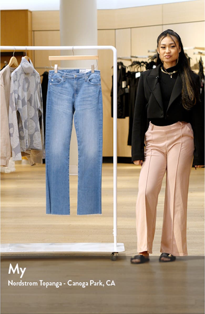 Angel Raw Hem Low Rise Bootcut Jeans, sales video thumbnail