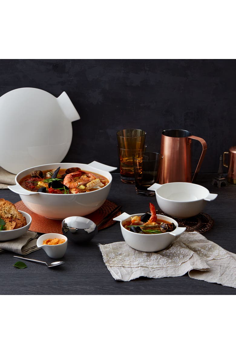 Individual Soup Passion Tureen, Alternate, color, White