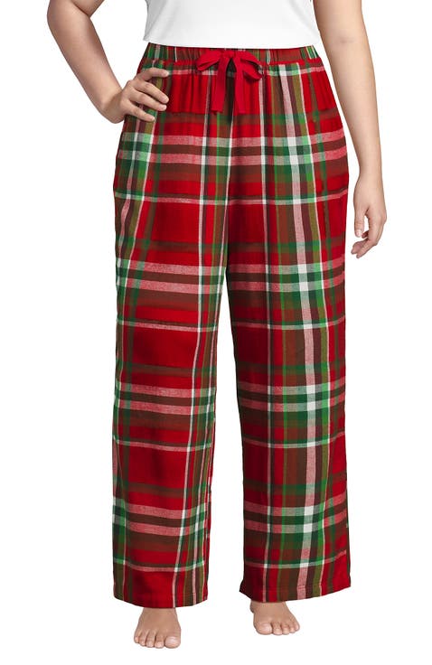Print Flannel Pajama Pants