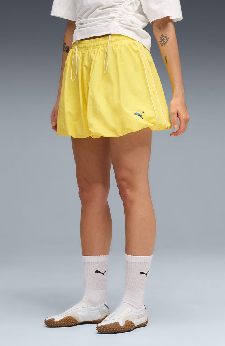 PUMA T7 Bubble Hem Miniskirt, Main, color, 