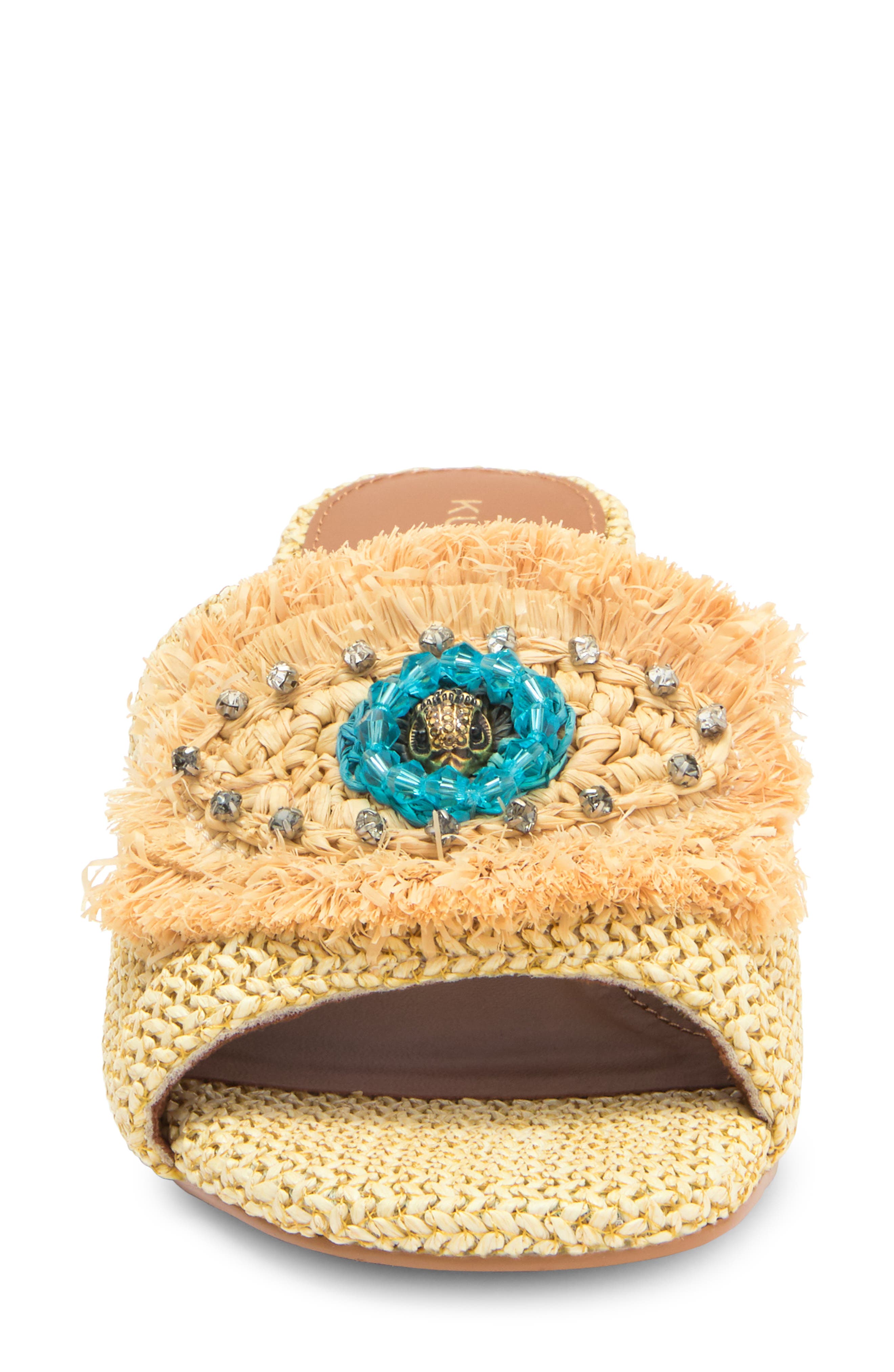 Kurt Geiger London Olive Block Heel Slide Sandal, Alternate, color, Open Beige