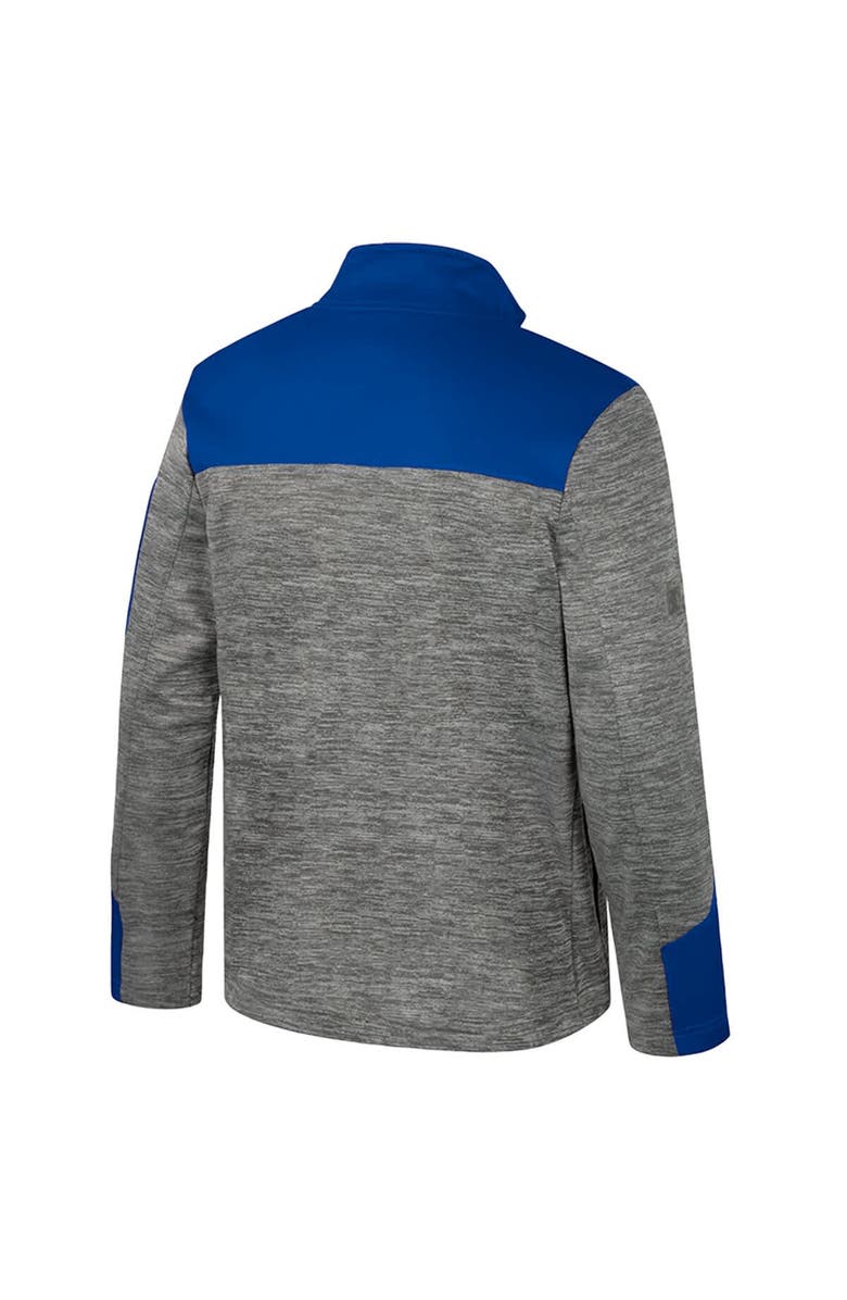 COLOSSEUM Men's Colosseum  Gray/Royal Duke Blue Devils Guard Full-Zip Jacket, Alternate, color, Gray
