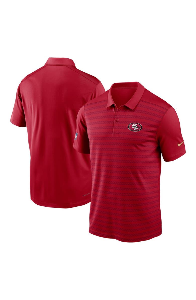 Nike Men's Nike Scarlet San Francisco 49ers 2024 Sideline Victory Performance Polo, Main, color,