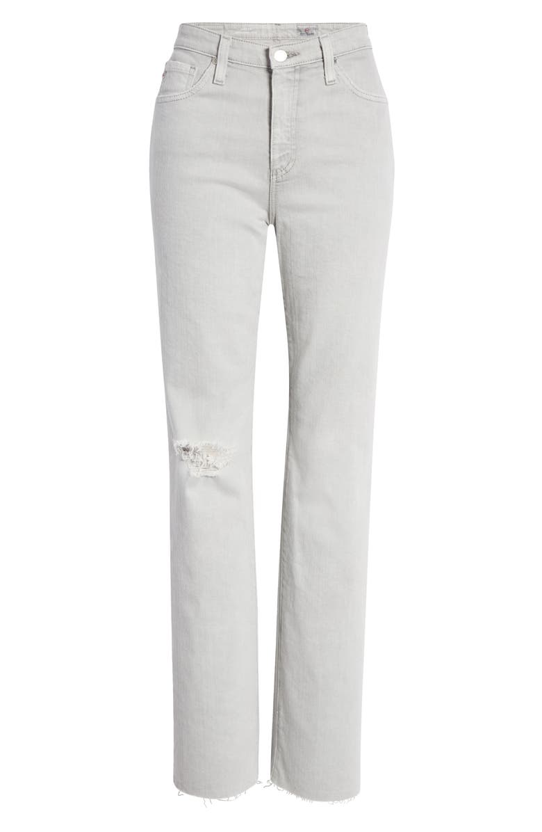AG Alexxis High Waist Straight Leg Jeans, Alternate, color, Earth Pigment Light Sterling