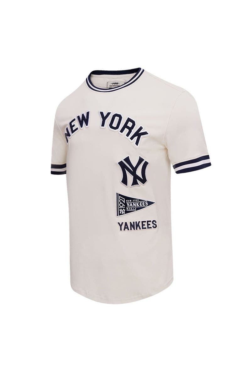 PRO STANDARD Men's Pro Standard Cream New York Yankees Cooperstown Collection Retro Classic T-Shirt, Alternate, color, 