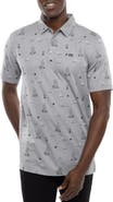 TravisMathew Candy Shores Desert Print Piqué Polo