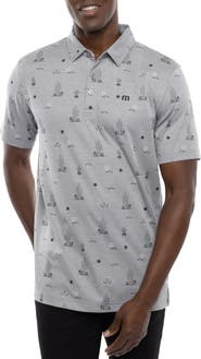 TravisMathew Candy Shores Desert Print Piqué Polo