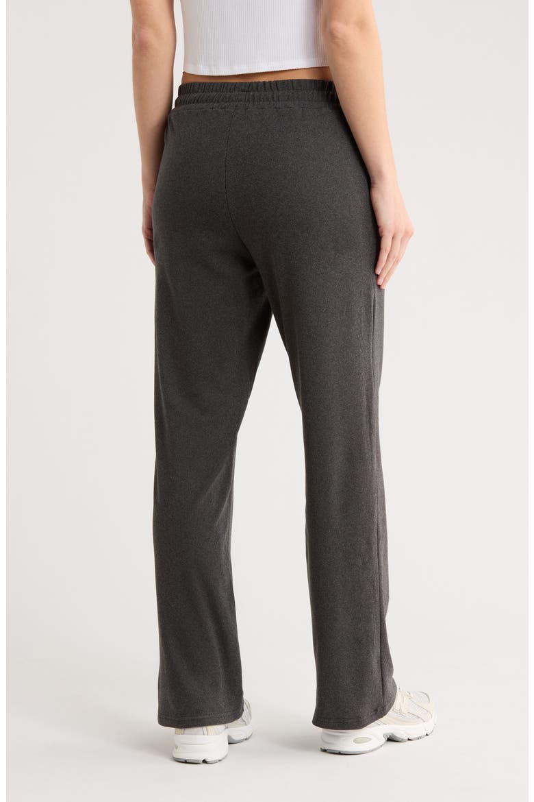 Tie Waist Straight Leg Pants, Alternate, color, METEORITE HEATHER