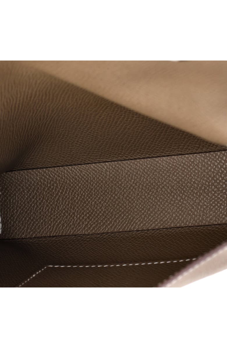 Pre-Owned Hermes Hermesnap Wallet Bag Epsom, Alternate, color, Etoupe