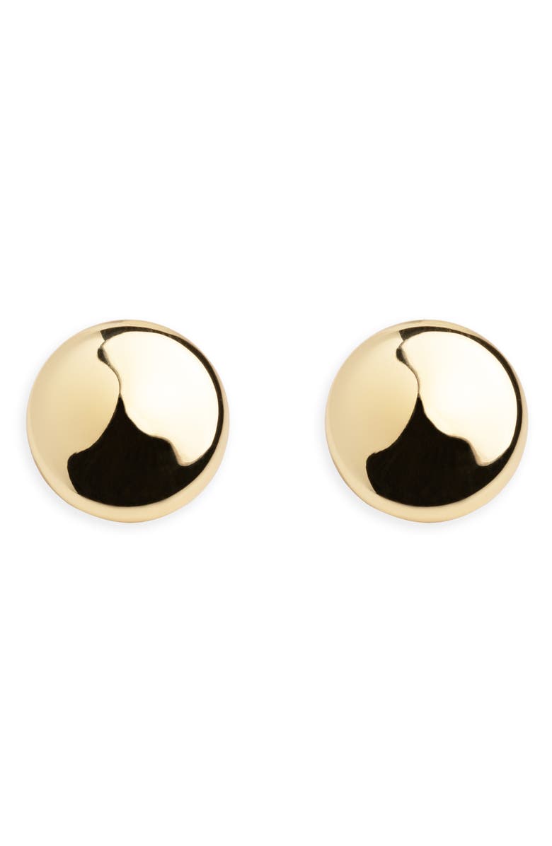 ARGENTO VIVO Button Stud Earrings, Main, color, Gold