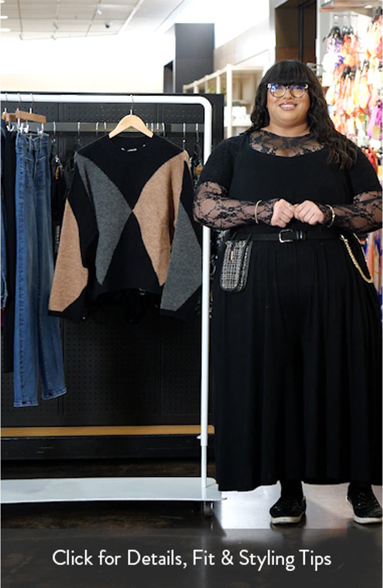 Sabrina Colorblock Wool Blend Crewneck Sweater, sales video thumbnail