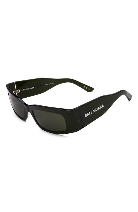 56mm Polarized Square Sunglasses