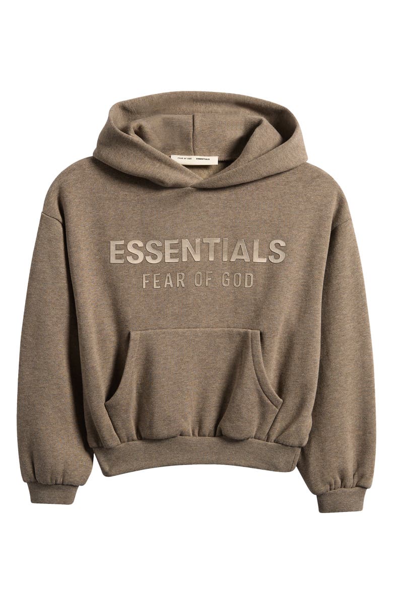 Fear of God Essentials Kids' Metallic Logo Fleece Hoodie, Main, color, 