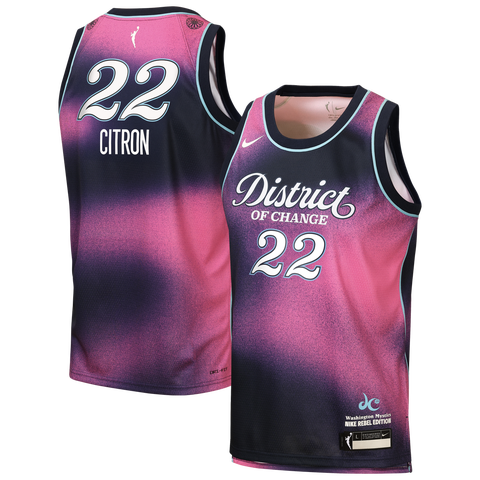 Youth Nike Sonia Citron Navy Washington Mystics Victory Jersey - Rebel Edition