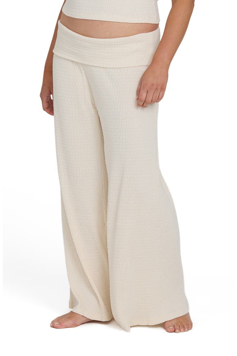 Sweet Coast Wide Leg Knit Pants, Alternate, color, WHITE CAP
