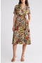 Short Sleeve Tie Waist Shirtdress