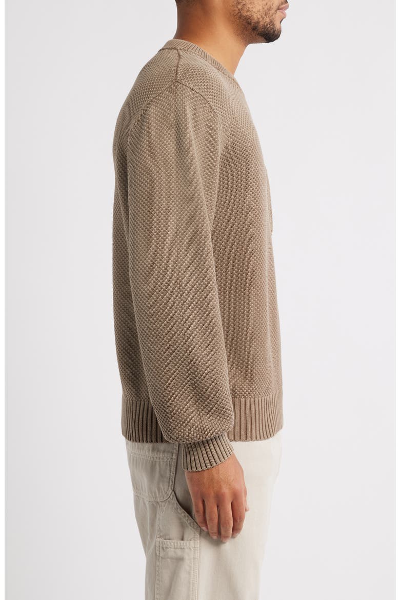 Cotton Pocket Sweater, Alternate, color, BROWN