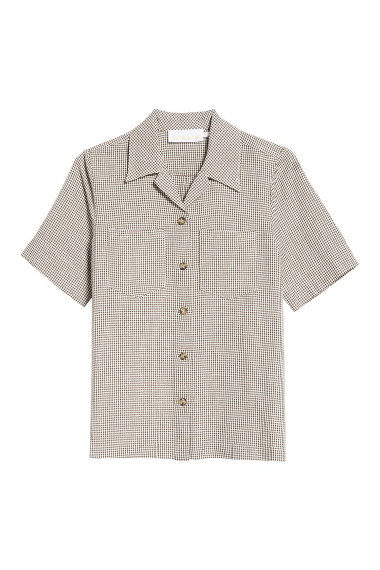 Sienna Gingham Shirt, Alternate, color, BUTTERNUT COMB