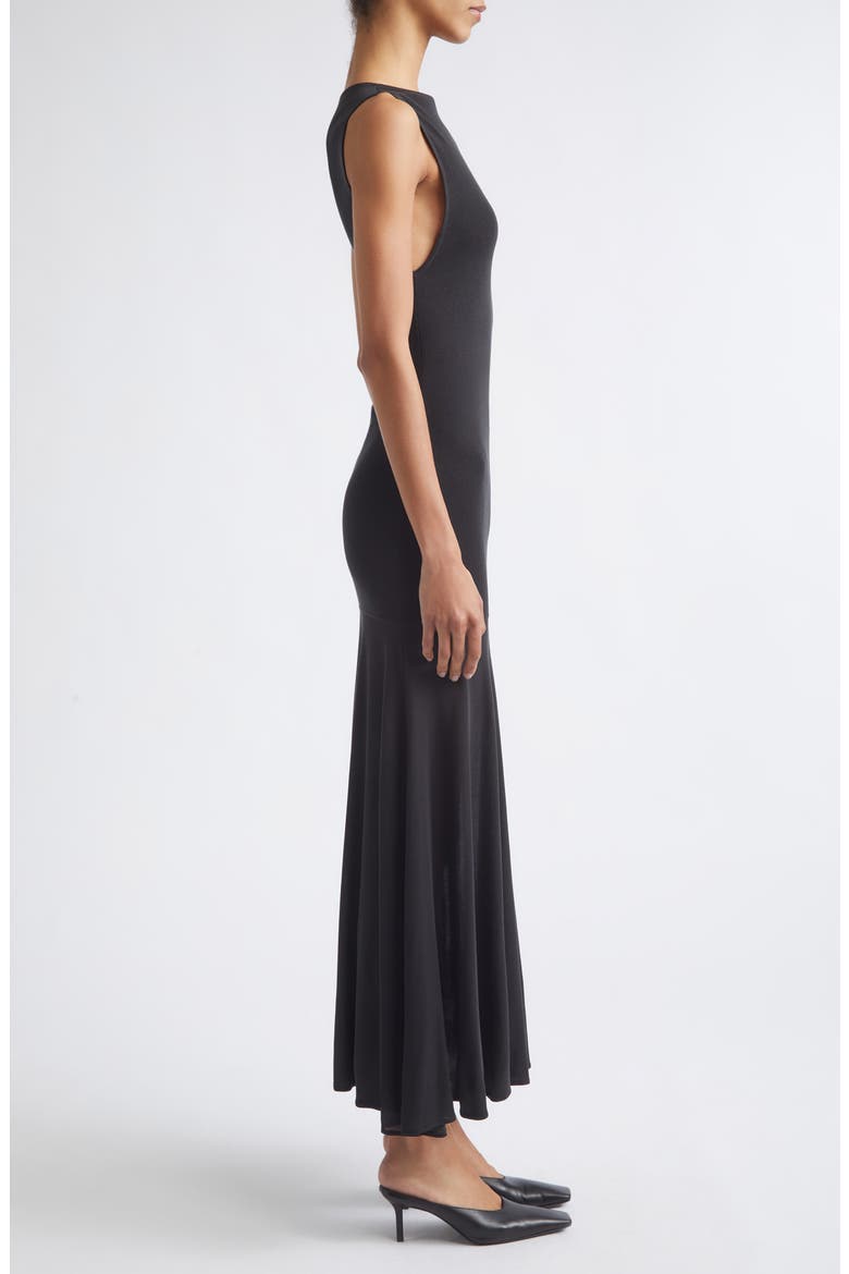Jersey Circle Hem Maxi Dress, Alternate, color, CHARCOAL