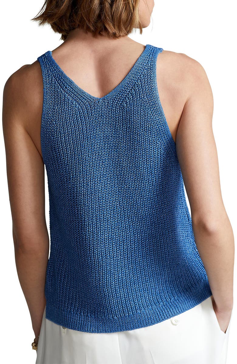 Polo Ralph Lauren Linen Sweater Tank, Alternate, color, Retreat Blue