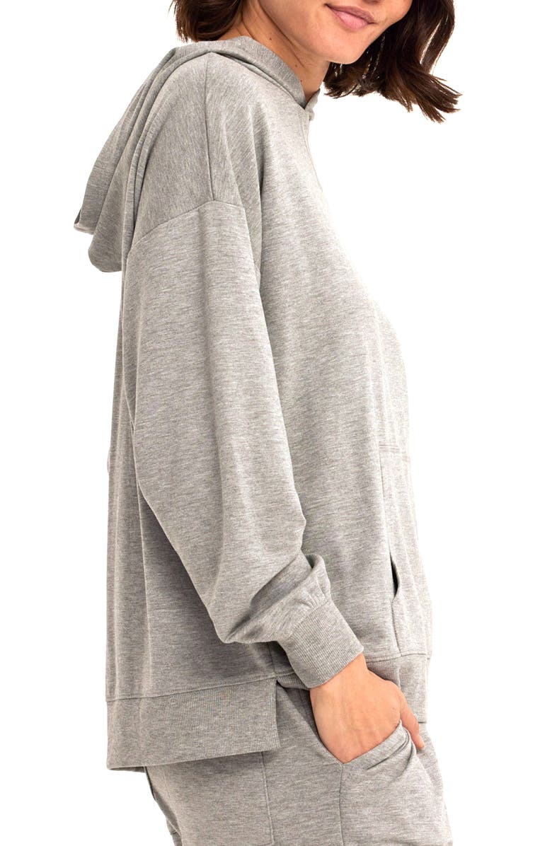 Threads 4 Thought Sylvie Terry Pullover Hoodie, Alternate, color, Heather Grey