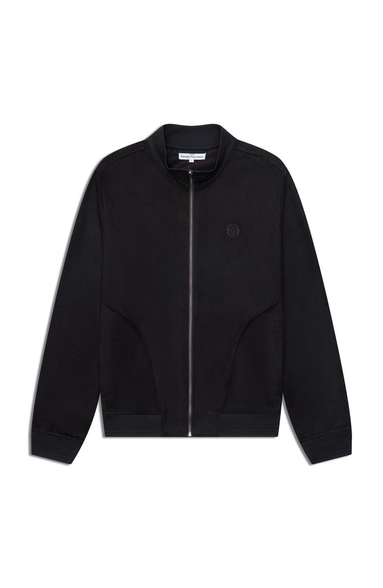 Sergio Tacchini Camoscio Track Jacket, Alternate, color, Black Beauty