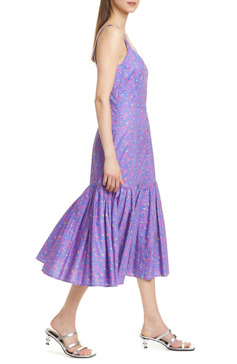 Tanya Taylor Calle Midi Dress, Alternate, color, 
