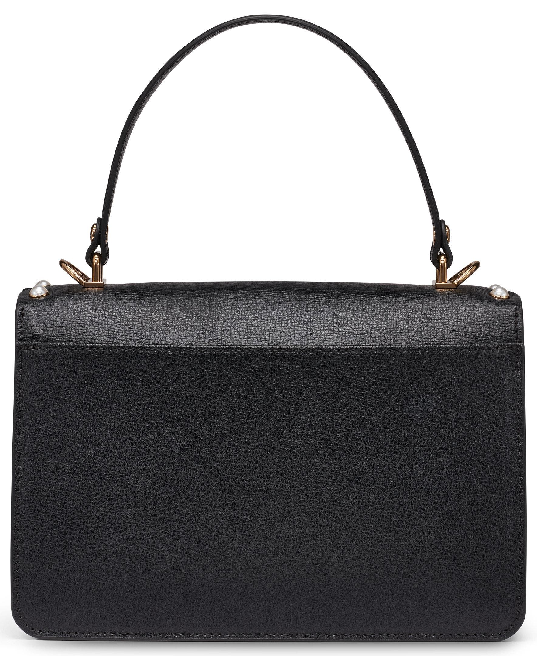 KARL LAGERFELD PARIS Simone Crossbody with Pearls, Alternate, color, Black/Gold