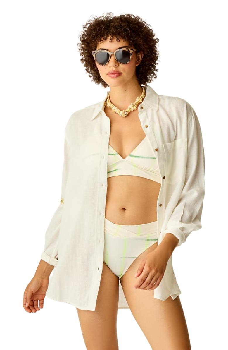 Carve Designs Taylor Linen Tunic, Alternate, color, Cloud Chambray