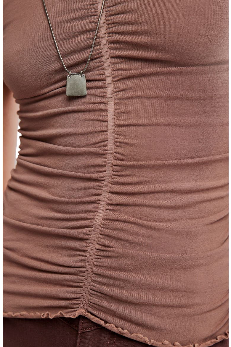 Little Extra T-Shirt, Alternate, color, CHOCOLATE MALT