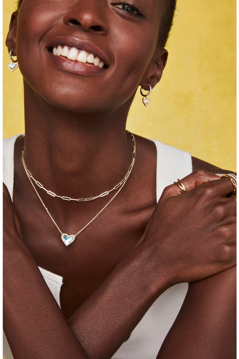 Courtney Paper Clip Chain Necklace, Alternate, color, GOLD