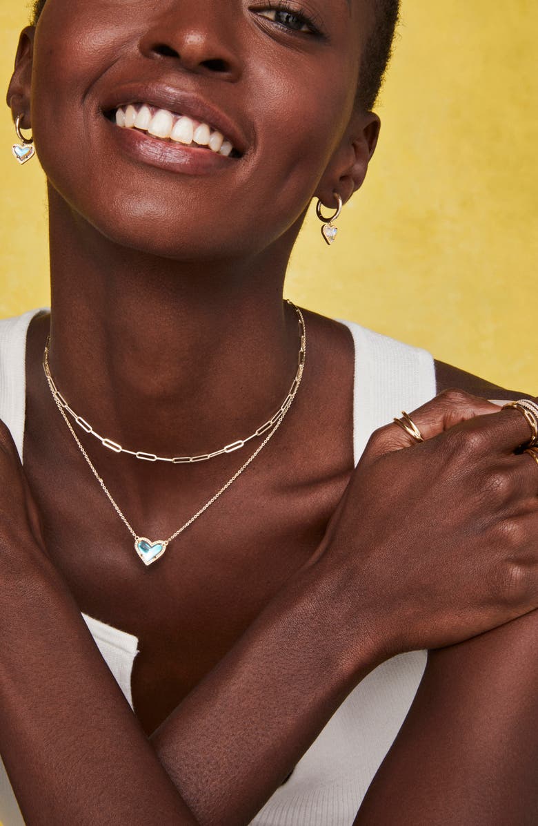 Kendra Scott Courtney Paper Clip Chain Necklace, Alternate, color, Gold