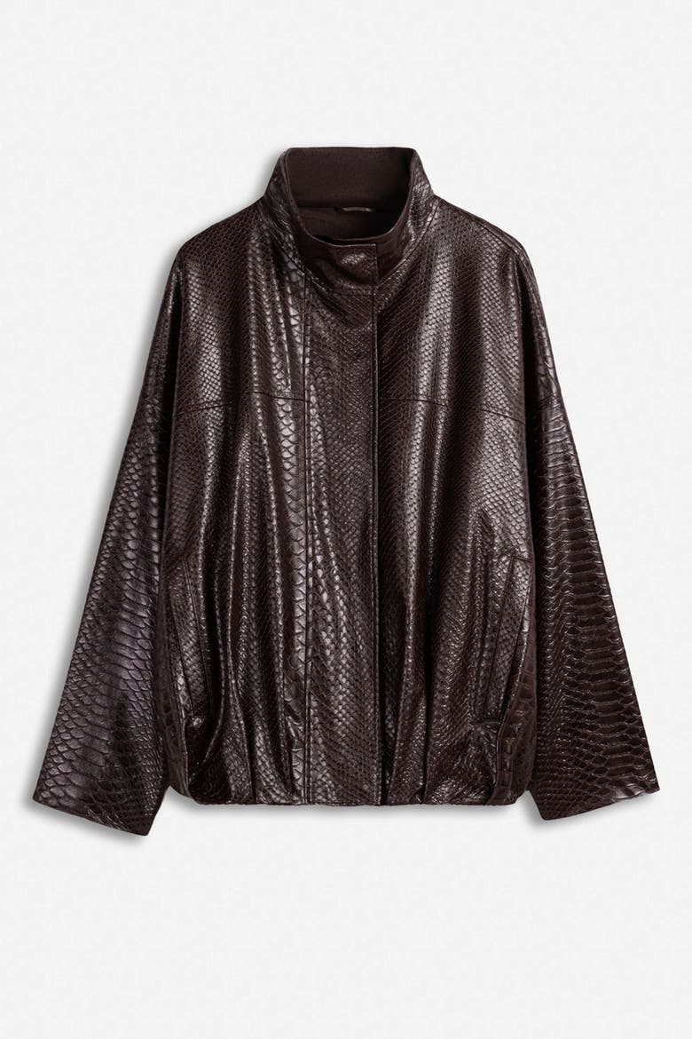 Coated Finish Jacket, Alternate, color, Brown
