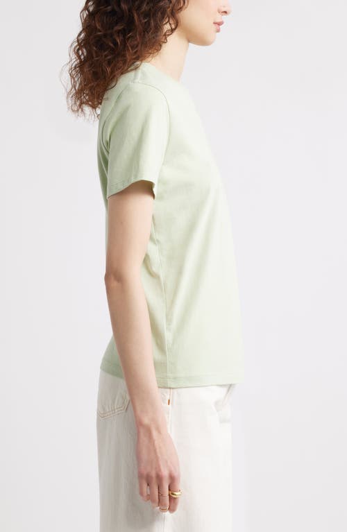 Treasure & Bond Cotton Crewneck T-shirt In Green Celadon